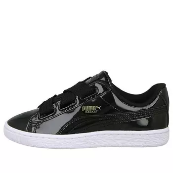 Кроссовки basket heart patent 'black' Puma, черный