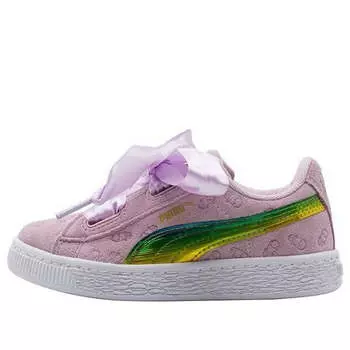 Кроссовки basket leisure shoes pink/green Puma, розовый