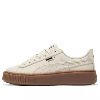 Кроссовки basket platform canvas 'beige' Puma, бежевый
