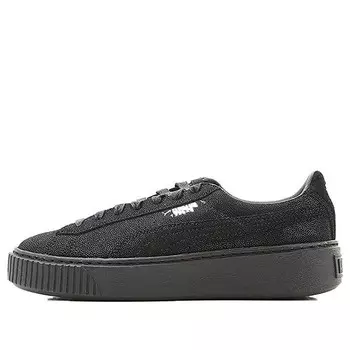 Кроссовки basket platform casual sneakers 'black' Puma, черный
