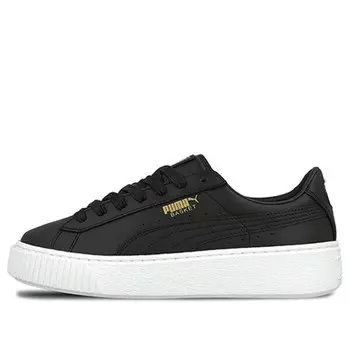 Кроссовки basket platform core 'black gold' Puma, черный