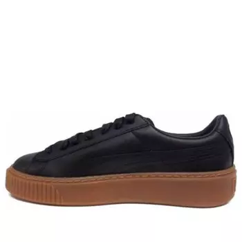 Кроссовки basket platform core 'black gum' Puma, черный