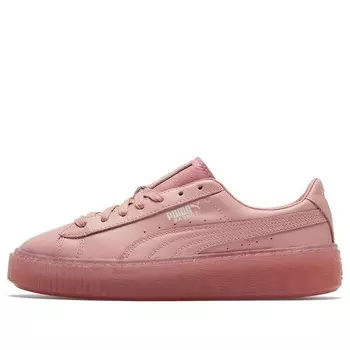 Кроссовки basket platform core pink low board shoes Puma, розовый