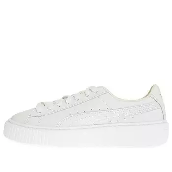 Кроссовки basket platform core 'white gold' Puma, белый