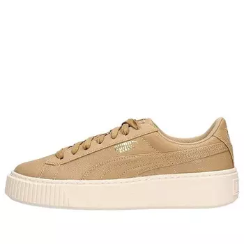 Кроссовки basket platform cv 'wheat white' Puma, мультиколор
