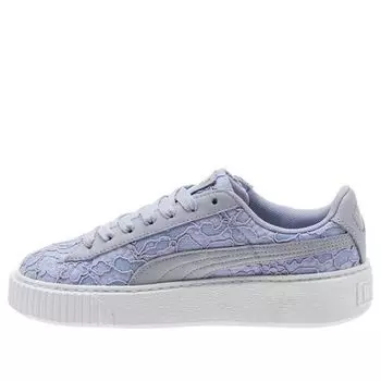 Кроссовки basket platform fo blue lace up 'icelandic blue' Puma, синий