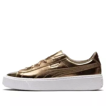 Кроссовки basket platform luxe 'gold' Puma, золотой