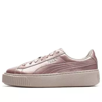 Кроссовки basket platform metal pink Puma, розовый