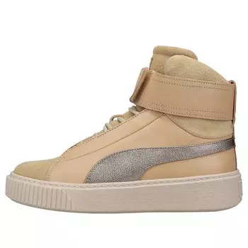 Кроссовки basket platform mid premium 'tan' Puma, бежевый