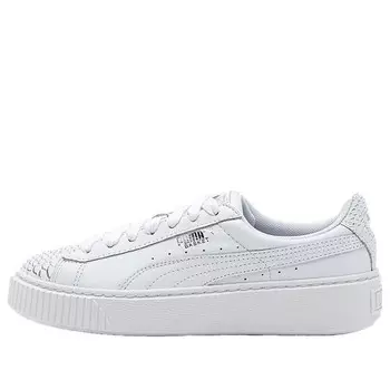 Кроссовки basket platform ocean leisure board shoes white Puma, белый
