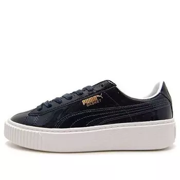 Кроссовки basket platform patent peacoat Puma, синий
