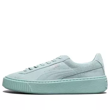 Кроссовки basket platform reset 'peppermint green' Puma, зеленый