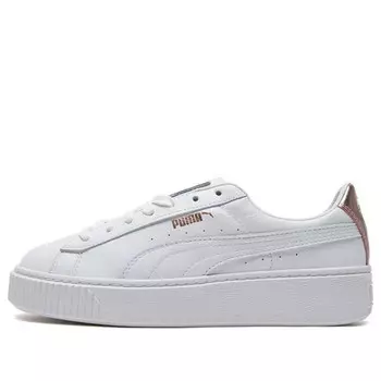 Кроссовки basket platform rgh rose gold Puma, белый