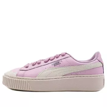 Кроссовки basket platform scallop 'pink' Puma, розовый