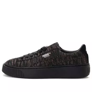Кроссовки basket platform 'velvet rope - black' Puma, черный