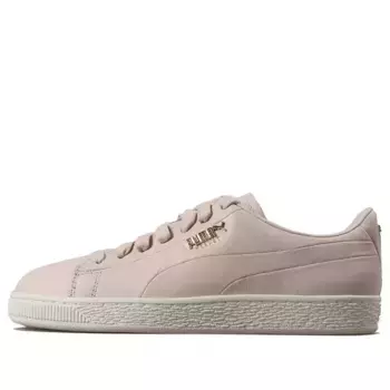 Кроссовки basket premium logo 'silver peony team gold' Puma, серебряный