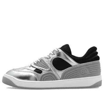 Кроссовки basket 'silver black white' Gucci, белый