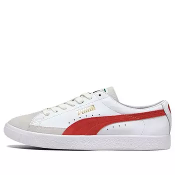 Кроссовки basket vtg casual shoes white/red/grey Puma, белый