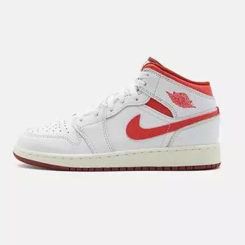 Кроссовки баскетбольные Jordan Air Jordan 1 Mid Se Unisex, белый/красный