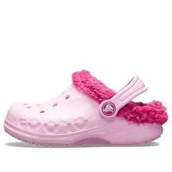 Кроссовки baya lined clogs 'pink rose' Crocs, розовый