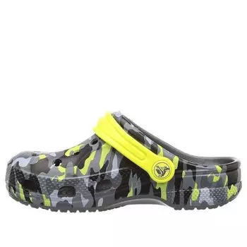 Кроссовки baya seasonal graphic clogs 'grey black yellow' Crocs, серый