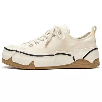 Кроссовки Beau Today Skateboarding Shoes Women's Low-top Beige, бежевый
