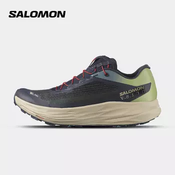 Кроссовки беговые Salomon Outdoor Ultra вездеходные, серый / зеленый