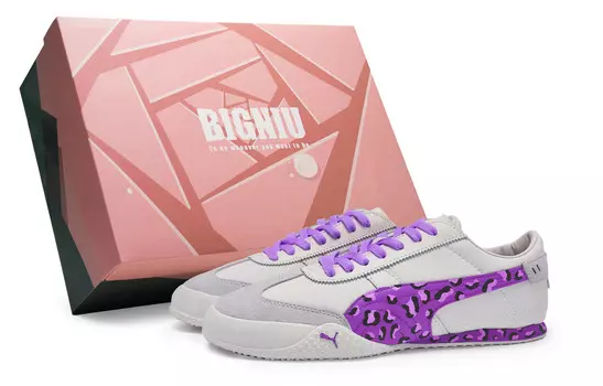 Кроссовки Bella Lifestyle Shoes Unisex Low-Top Фиолетовый/Серый Puma