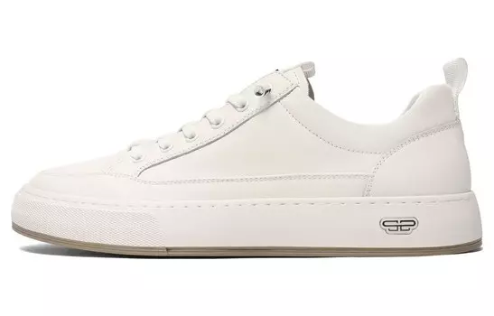 Кроссовки BELLE Skateboarding Shoes Men Low-top, белый