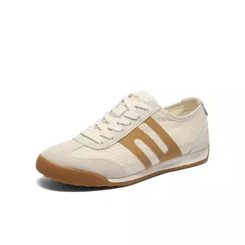 Кроссовки BELLE Skateboarding Shoes Men Low-top, бежевый/синий