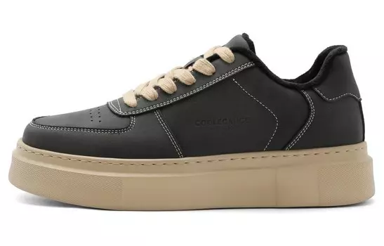 Кроссовки BELLE Skateboarding Shoes Men Low-top, черный