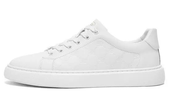 Кроссовки BELLE Skateboarding Shoes Men Low-top, белый