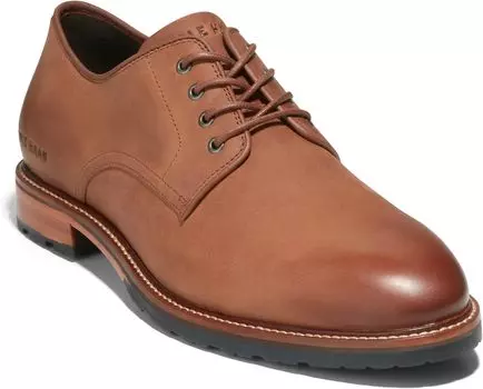 Кроссовки Berkshire Lug Plain Toe Oxford Cole Haan, цвет Dark Sequoia Waxy Leather/Natural WR