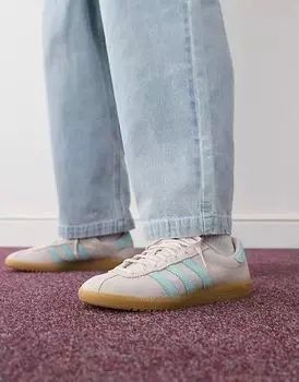 Кроссовки-бермуды розового и голубого цвета adidas Originals