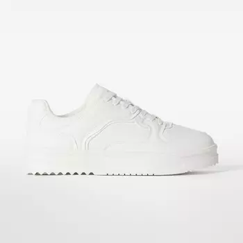 Кроссовки Bershka Men’s Multi-layered, белый