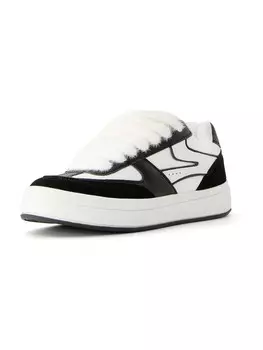 Кроссовки Bershka Sneakers, черный/белый