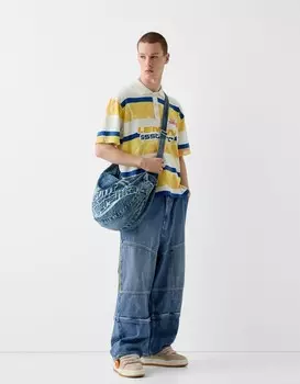 Кроссовки berssshka x ssstufff с брелоком для ключей Bershka, желтый