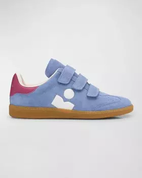 Кроссовки Beth из смешанной кожи с тройной фиксацией Isabel Marant, цвет Bluewhite
