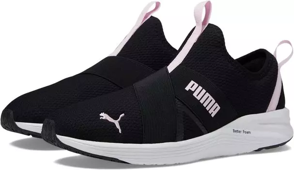 Кроссовки Better Foam Prowl Slip-On PUMA, цвет Puma Black/Pearl Pink/Puma White
