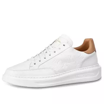 Кроссовки beverly hills sneakers 'white monogram with caramel top' Louis Vuitton, белый