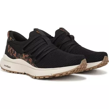 Кроссовки без шнурков с кружевом Jumpstart Ryka, black leopard knit fabric