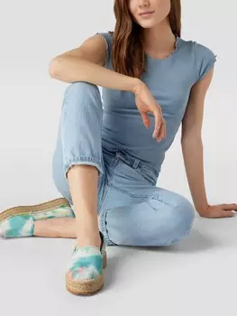 кроссовки без шнуровки с принтом тай-дай Tommy Jeans, светло-синий