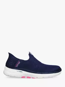Кроссовки без шнуровки Skechers Go Walk 6 Fabulous View, темно-синие