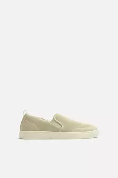 Кроссовки без шнуровки ZARA, цвет Bone White