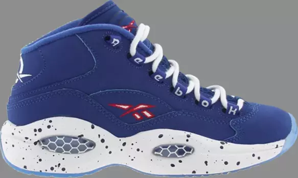 Кроссовки big kids question mid 'draft day' Reebok, синий