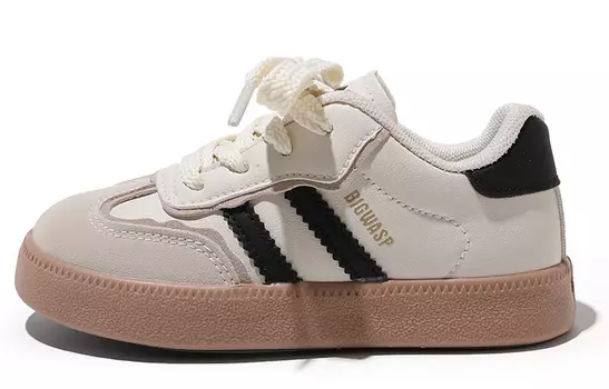 Кроссовки BIG WASP Kids Skateboarding Shoes Kids Low-top, бежевый/черный