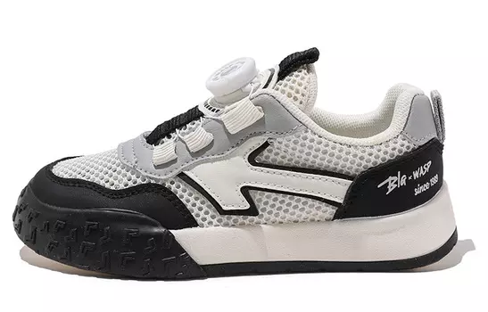 Кроссовки BIG WASP Kids Skateboarding Shoes Kids Low-top, бежевый/черный