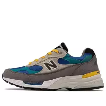 Кроссовки billy's x 992 made in usa 'grey blue teal' New Balance, серый