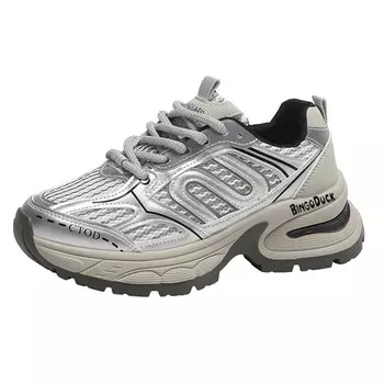 Кроссовки BINGO DUCK bingo duck Chunky Sneakers Women's Mid-top, цвет Burgundy