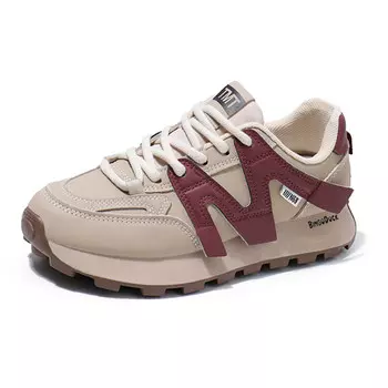 Кроссовки BINGO DUCK bingo duck Lifestyle Shoes Women's Mid-top, бежевый/красный